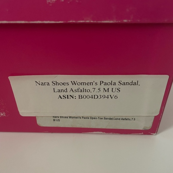 Nara Paola Land Asfalto Black Flower Woven Sandal Women’s 7.5M - Picture 8 of 8